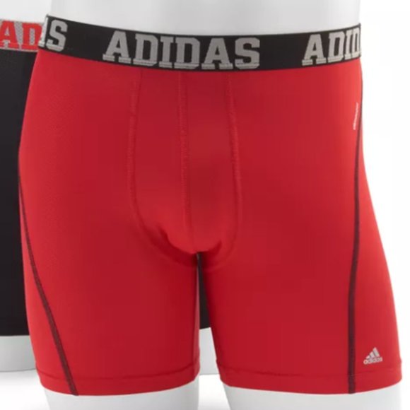 Excellent Used Condition Men's ADIDAS Stay Cool Performance Boxer Briefs Red - L - Picture 2 of 9